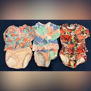Lot of 3 Ruffle Butts swim suits